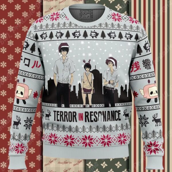 Nine x Lisa x Twelve Terror in Resonance Ugly Christmas Sweater