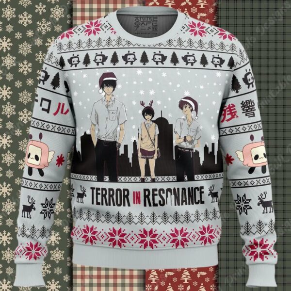 Nine x Lisa x Twelve Terror in Resonance Ugly Christmas Sweater
