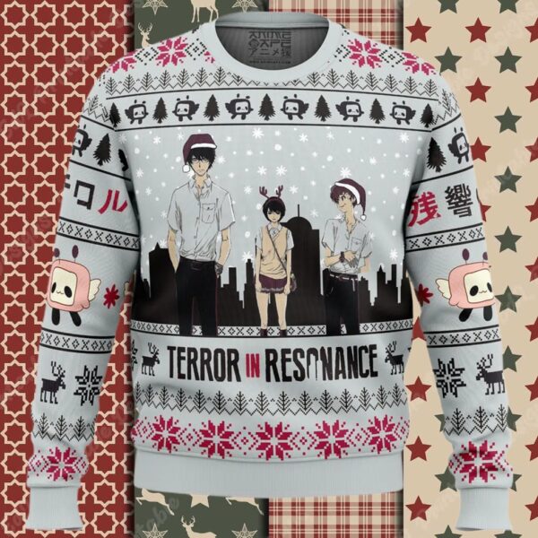 Nine x Lisa x Twelve Terror in Resonance Ugly Christmas Sweater