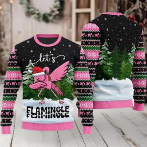 2025 Let’s Flamingle Ugly Christmas Sweater