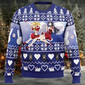 Nodoka & Mai Rascal Does Not Dream of Bunny Girl Senpai Ugly Christmas Sweater