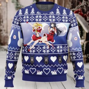 Nodoka & Mai Rascal Does Not Dream of Bunny Girl Senpai Ugly Christmas Sweater
