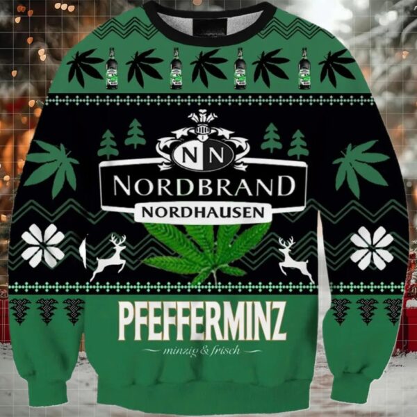 Nordbrand Pfefferminz Christmas Ugly Sweater