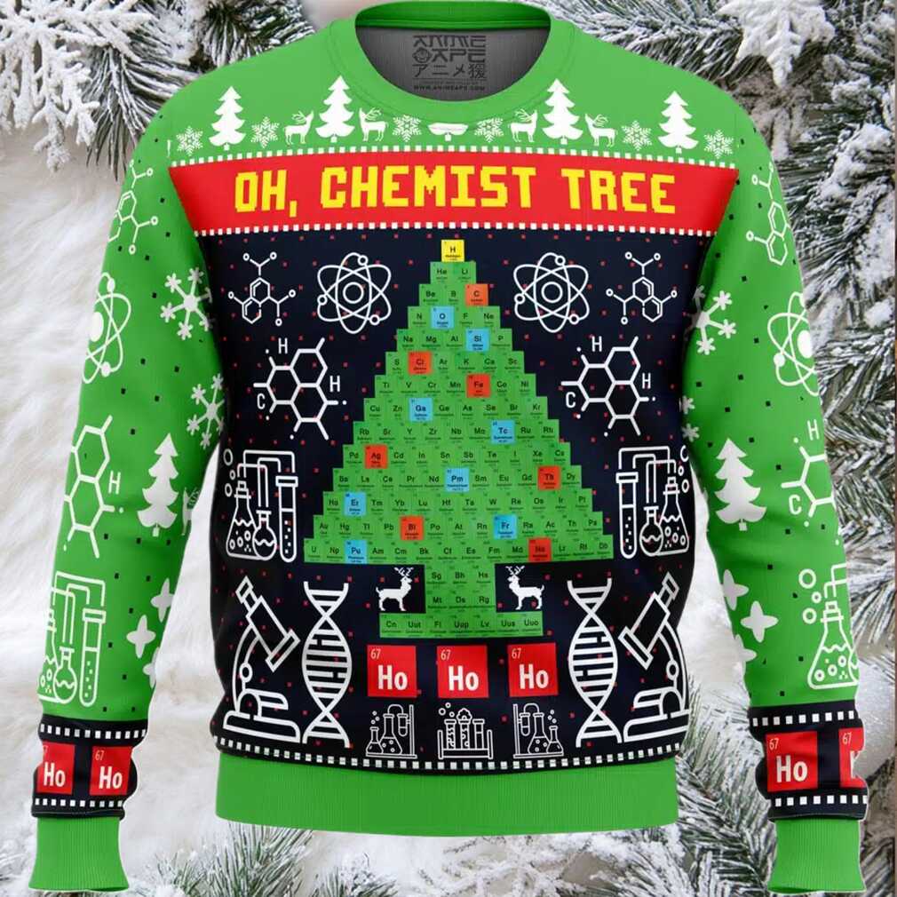 Oh, Chemist Tree Science Ugly Christmas Sweater