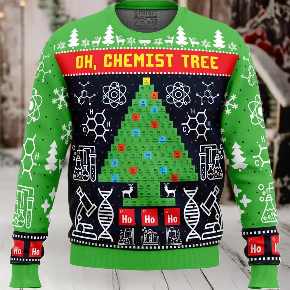 Oh, Chemist Tree Science Ugly Christmas Sweater Oh, Chemist Tree Science Ugly Christmas Sweater