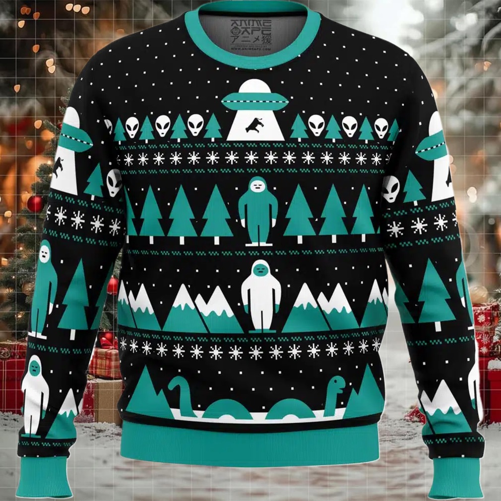 Paranormal Xmas Alien Ugly Christmas Sweater