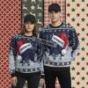 Personalized Dallas Cowboys Player Blue Womens Christmas Ugly Sweater