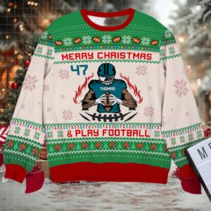 Personalized Gifts For American Football Lovers Ugly Sweater 01Qnqn051024 Moderntees