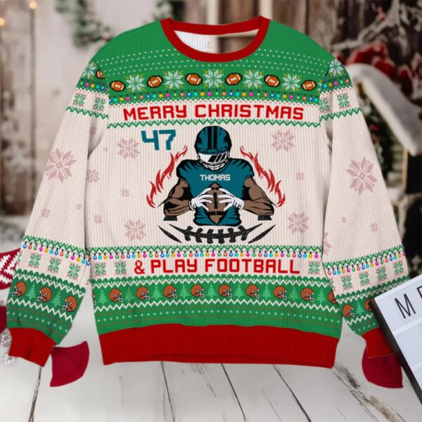 Personalized Gifts For American Football Lovers Ugly Sweater 01Qnqn051024 Moderntees