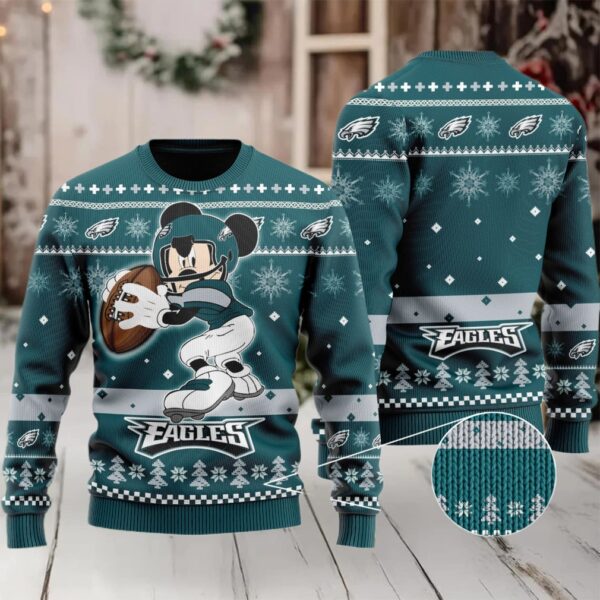 Philadelphia Eagles Mickey Mouse Ugly Sweater 187 L1Mth0226 Xm Moderntees
