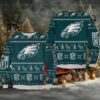 Grinch Philadelphia Eagles 3D Christmas Ugly Sweater Moderntees
