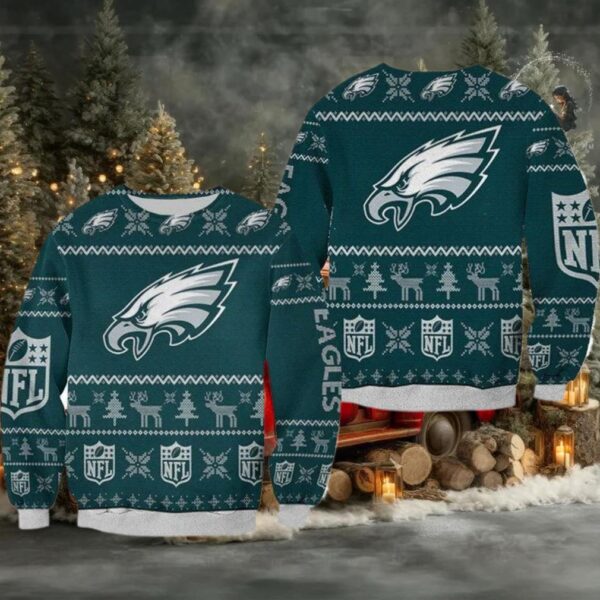 Philadelphia Eagles Ugly Sweater Christmas 3D Sweater Moderntees
