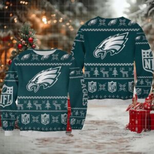 Philadelphia Eagles Ugly Sweater Christmas 3D Sweater Moderntees