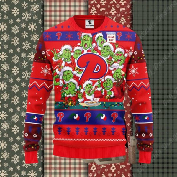 Philadelphia Phillies 12 Grinch Xmas Day