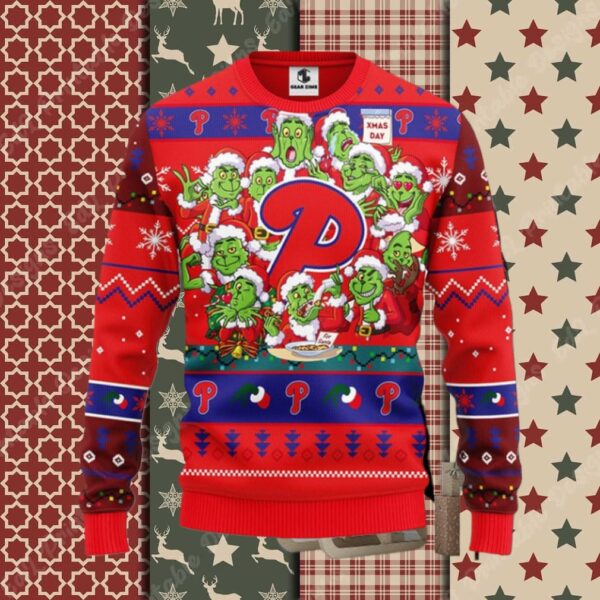 Philadelphia Phillies 12 Grinch Xmas Day