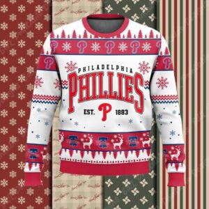 Philadelphia Phillies Baseball Christmas Ugly