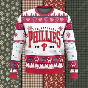 Philadelphia Phillies Baseball Christmas Ugly