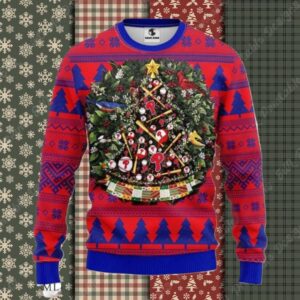 Philadelphia Phillies Christmas Tree Ornament Wreath Ugly Sweater