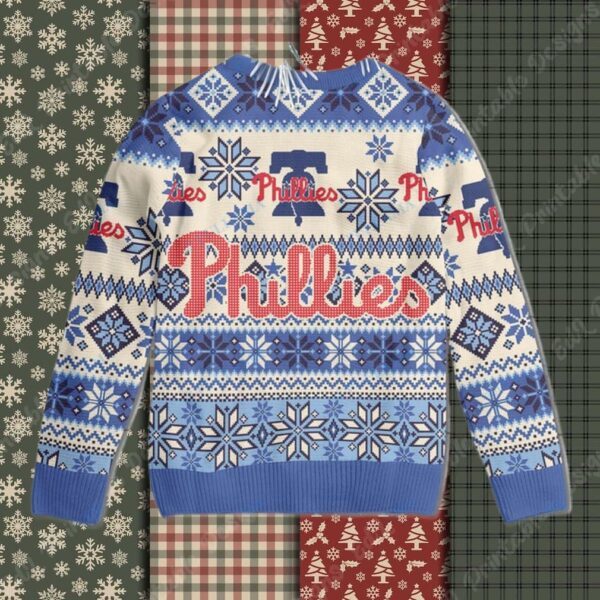 Philadelphia Phillies Logo Snowny Ugly Christmas