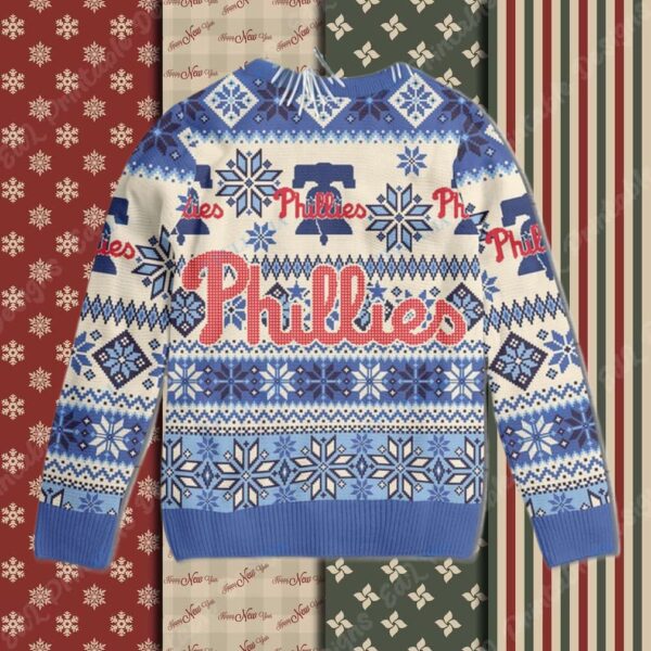 Philadelphia Phillies Logo Snowny Ugly Christmas