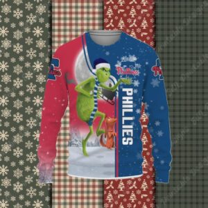 Philadelphia Phillies MLB Funny Grinch Ugly