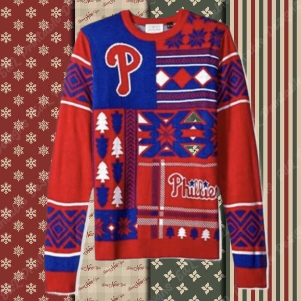 Philadelphia Phillies Red Ugly Christmas Sweater