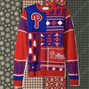 Philadelphia Phillies Red Ugly Christmas Sweater