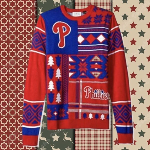 Philadelphia Phillies Red Ugly Christmas Sweater