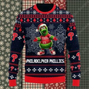 Phillie Phanatic Phillies Ugly Christmas Sweater
