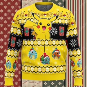 Pikachu I Choose You Pokemon Ugly Christmas Sweater