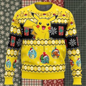 Pikachu I Choose You Pokemon Ugly Christmas Sweater