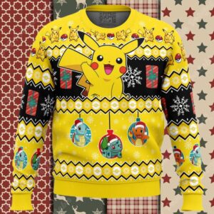 Pikachu I Choose You Pokemon Ugly Christmas Sweater