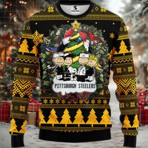 Pittsburgh Steelers Snoopy Dog Christmas Ugly Sweater Moderntees