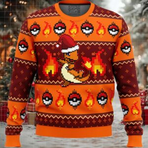 Pokemon Charmander Ugly Christmas Sweater