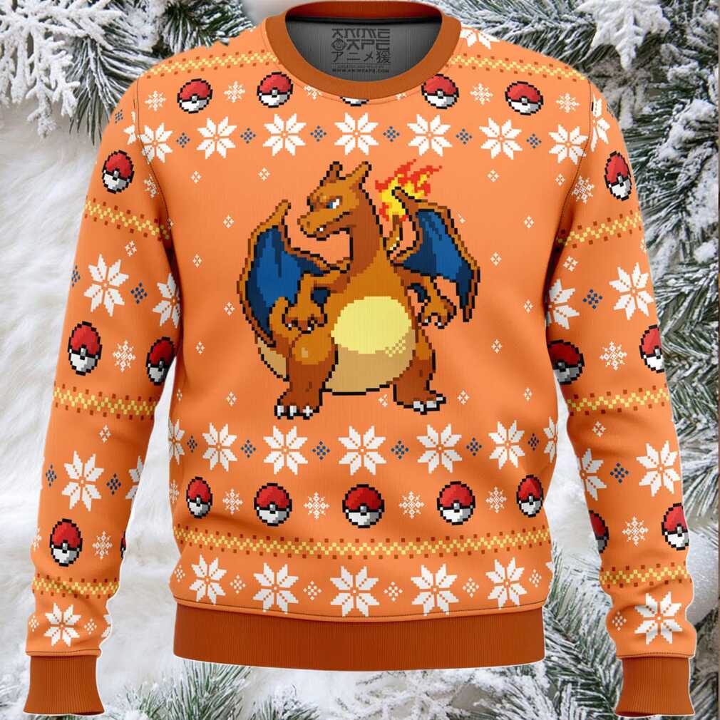 Pokemon Christmas Blaze Charizard Ugly Christmas Sweater