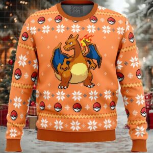Pokemon Christmas Blaze Charizard Ugly Christmas Sweater