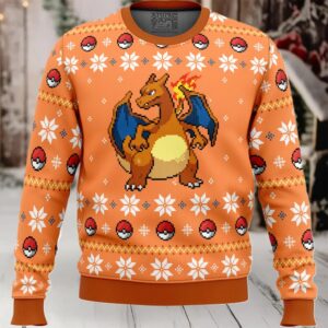 Pokemon Christmas Blaze Charizard Ugly Christmas Sweater