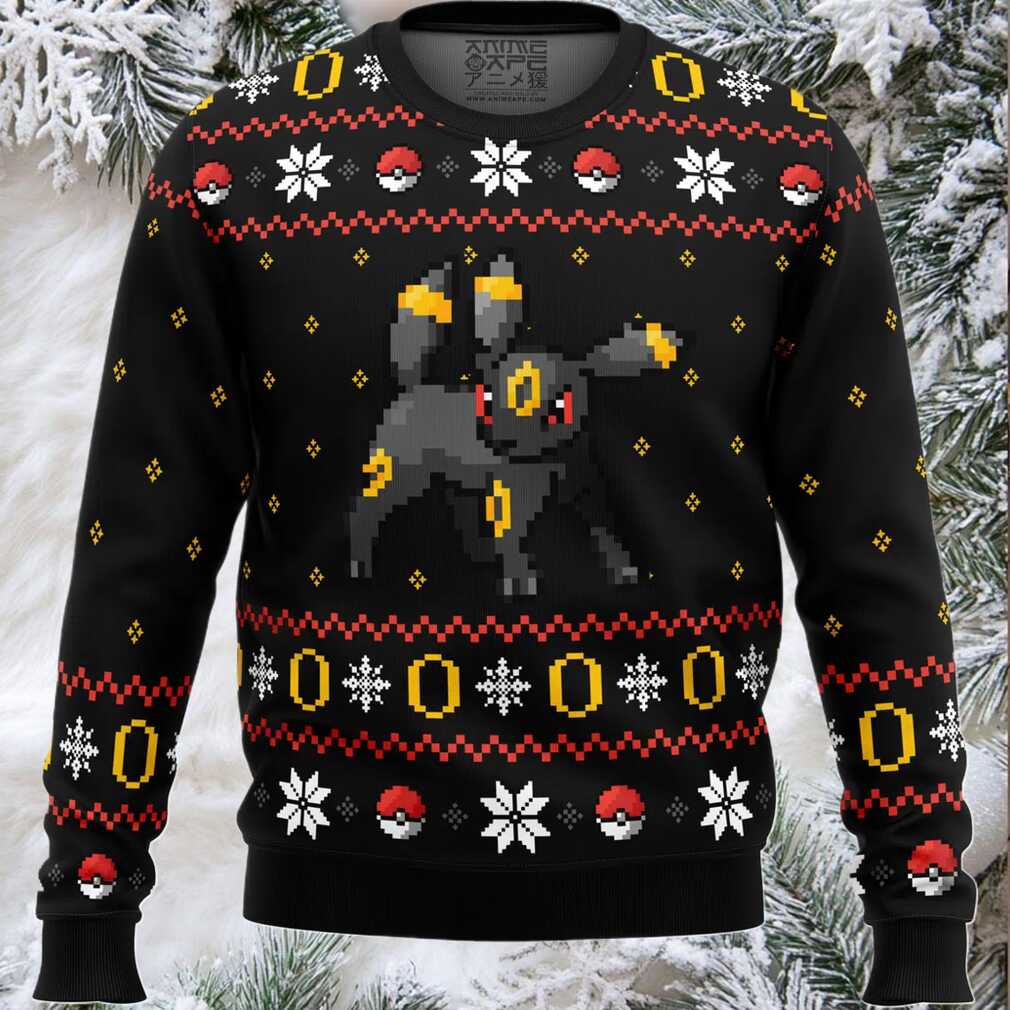 Pokemon Ring of Umbreon Ugly Christmas Sweater Pokemon Ring of Umbreon Ugly Christmas Sweater