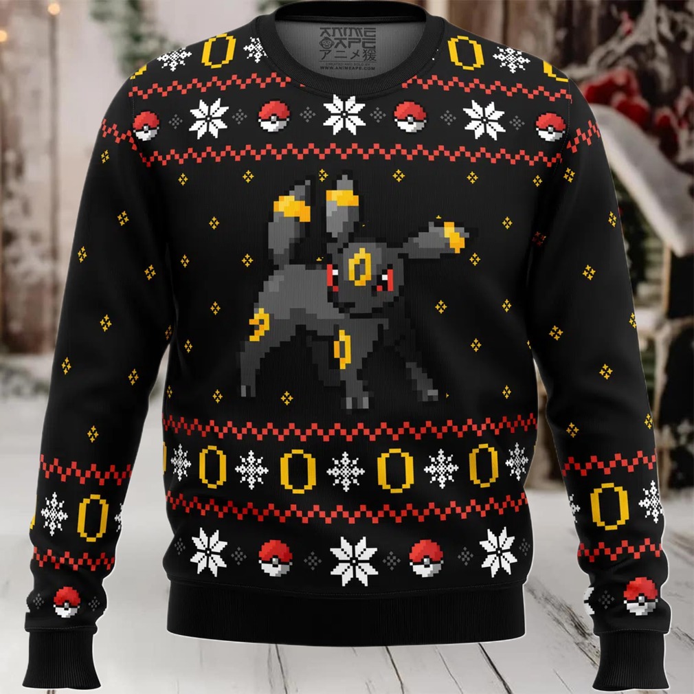 Pokemon Ring of Umbreon Ugly Christmas Sweater Pokemon Ring of Umbreon Ugly Christmas Sweater
