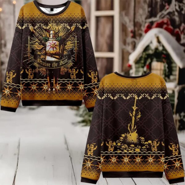 Praise the Sun Ugly Sweater 2025 Christmas