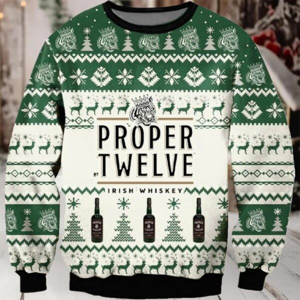 Proper Twelve Christmas Ugly Sweater