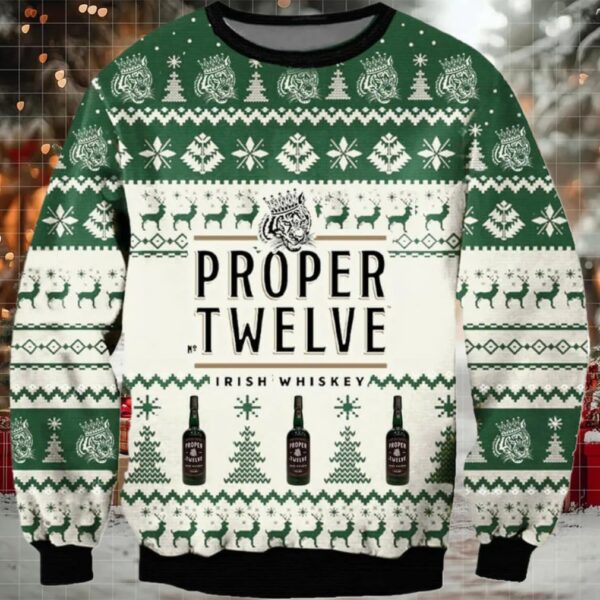 Proper Twelve Christmas Ugly Sweater