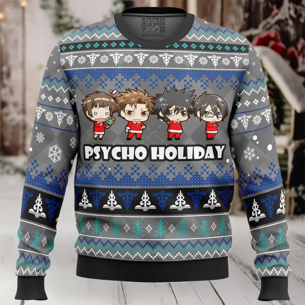 Psycho Holiday Psycho Pass Ugly Christmas Sweater Psycho Holiday Psycho Pass Ugly Christmas Sweater