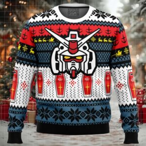 RX 78 Gundam Ugly Christmas Sweater