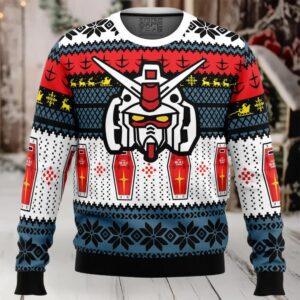 RX 78 Gundam Ugly Christmas Sweater
