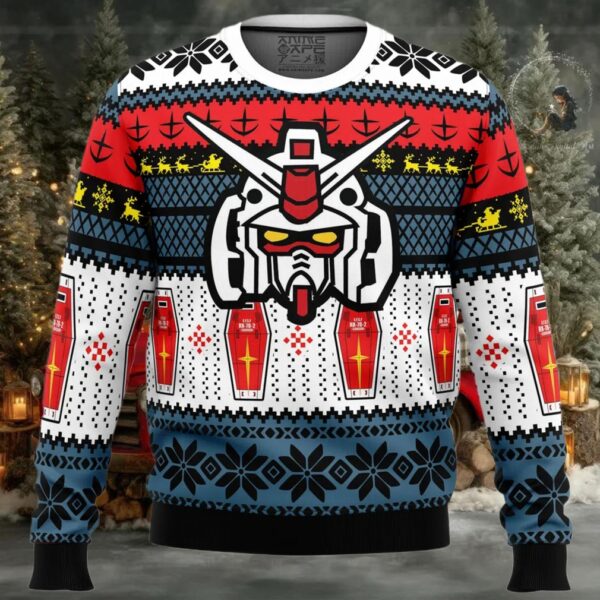 RX 78 Gundam Ugly Christmas Sweater