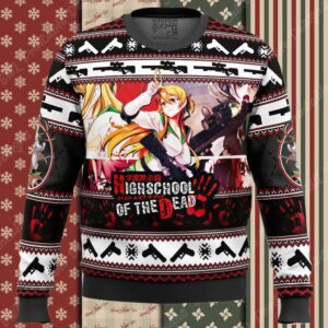 Rei Miyamoto Highschool Of The Dead Ugly Christmas Sweater