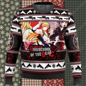 Rei Miyamoto Highschool Of The Dead Ugly Christmas Sweater
