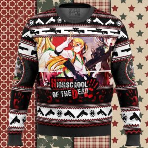 Rei Miyamoto Highschool Of The Dead Ugly Christmas Sweater