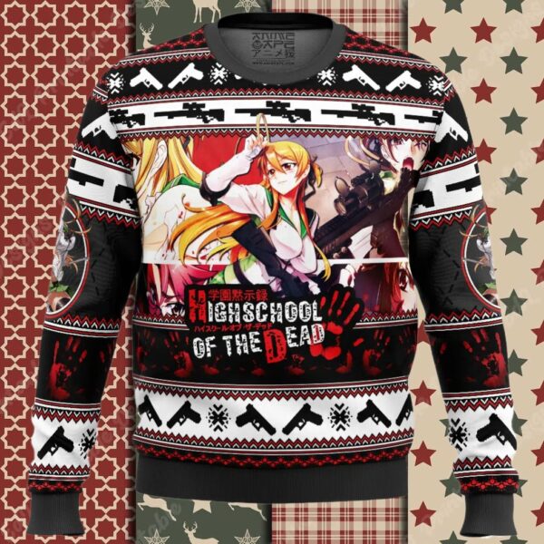 Rei Miyamoto Highschool Of The Dead Ugly Christmas Sweater